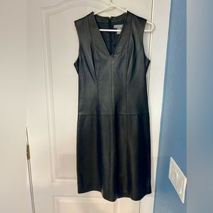 Clifford & Wills Black Leather Dress Missy 8